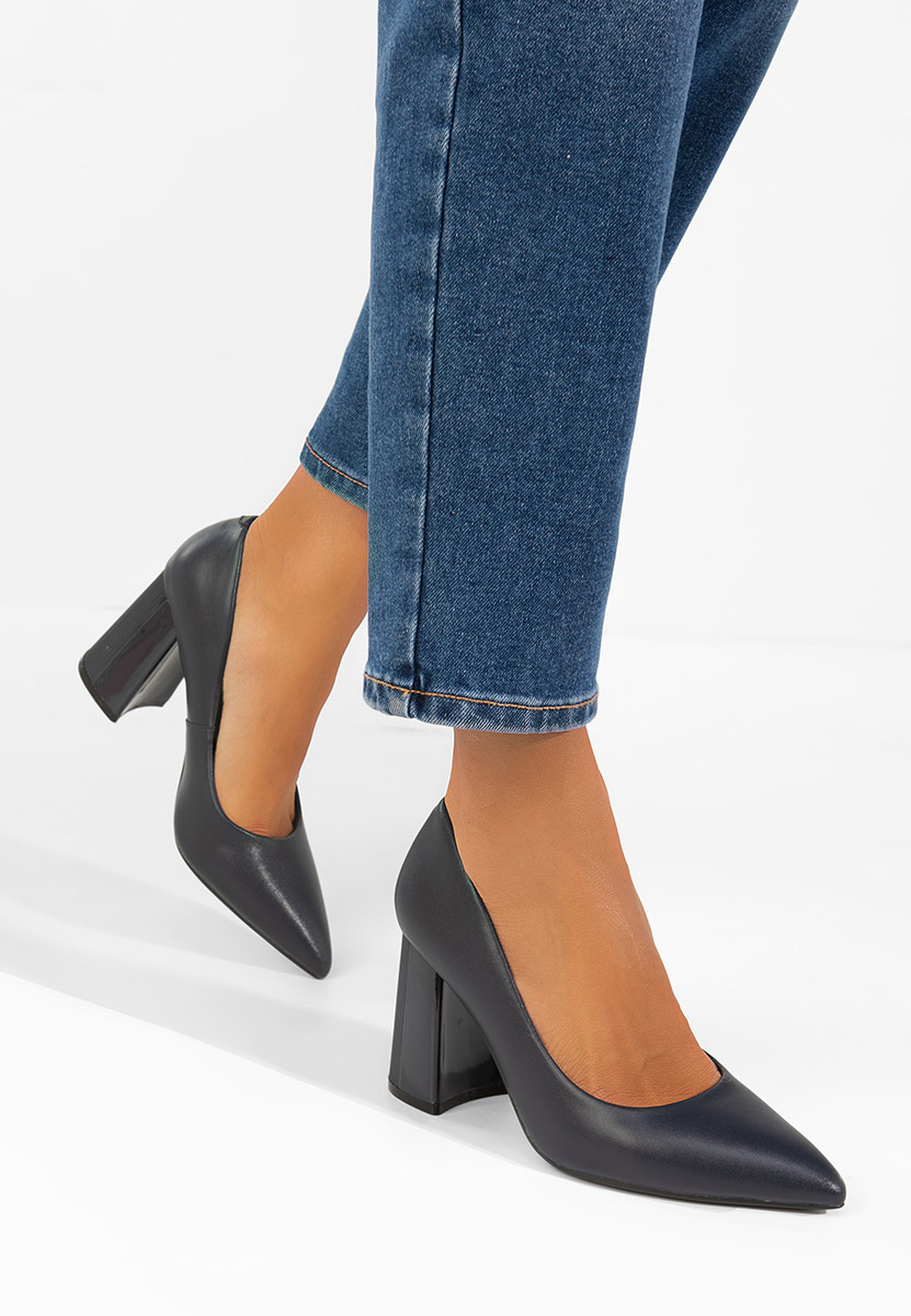 Pantofi dama piele Arianella navy