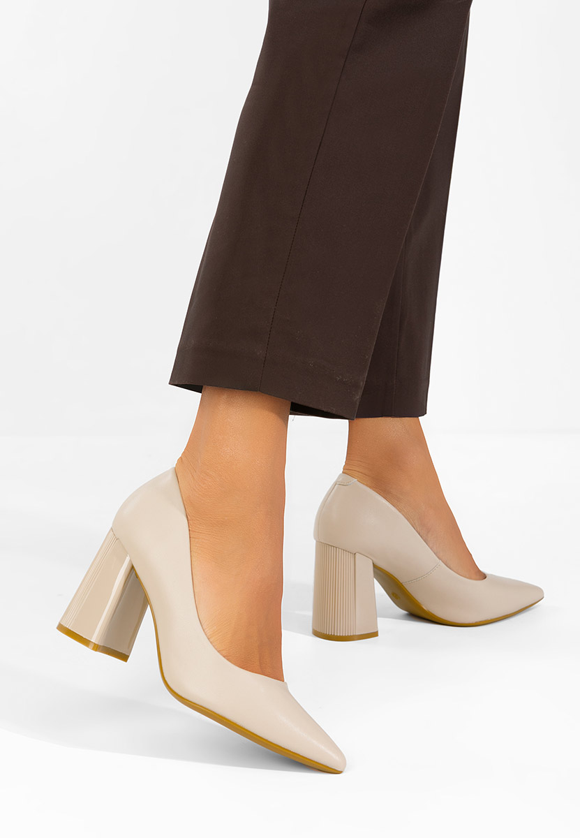 Pantofi dama piele Arianella nude
