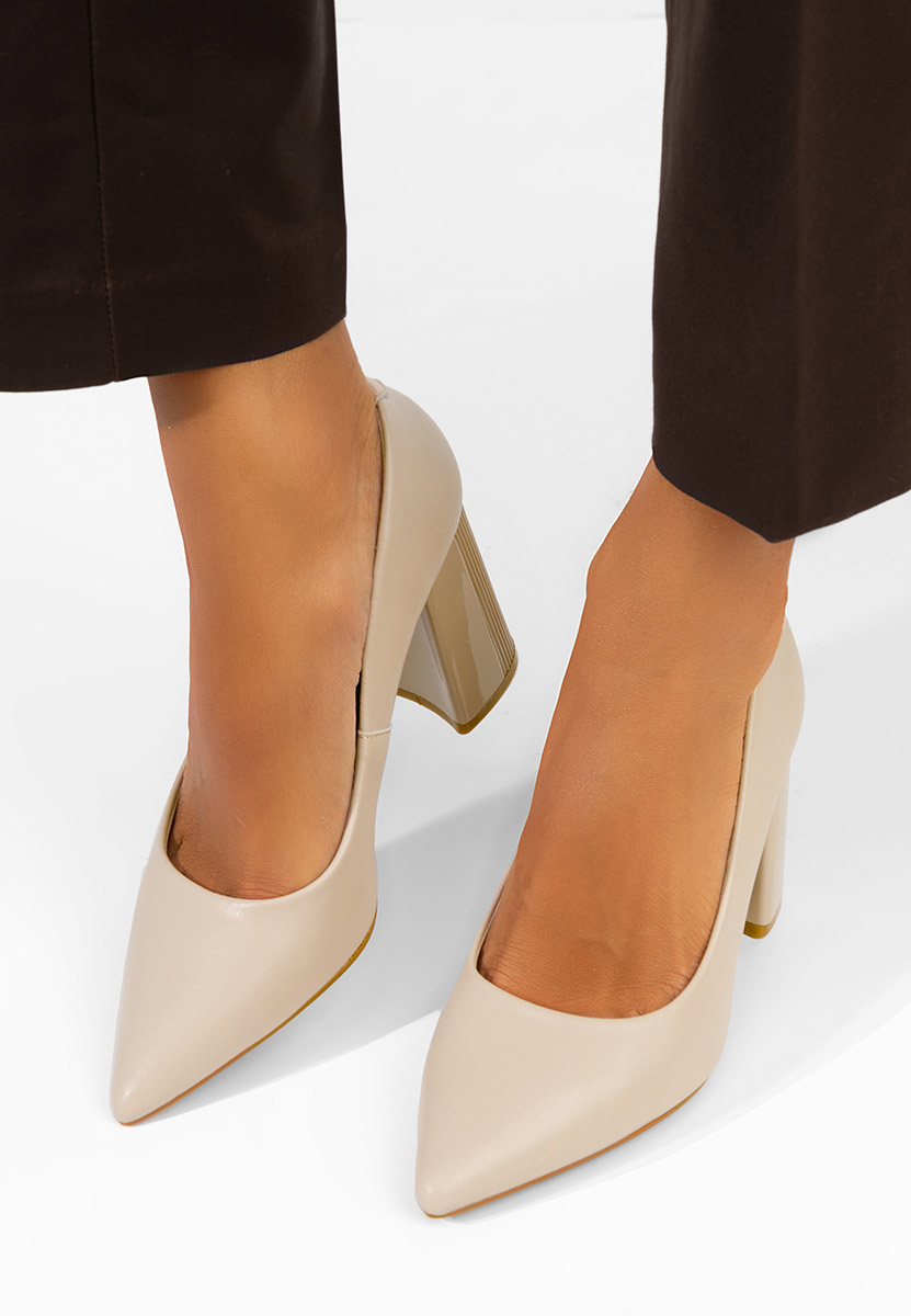 Pantofi dama piele Arianella nude