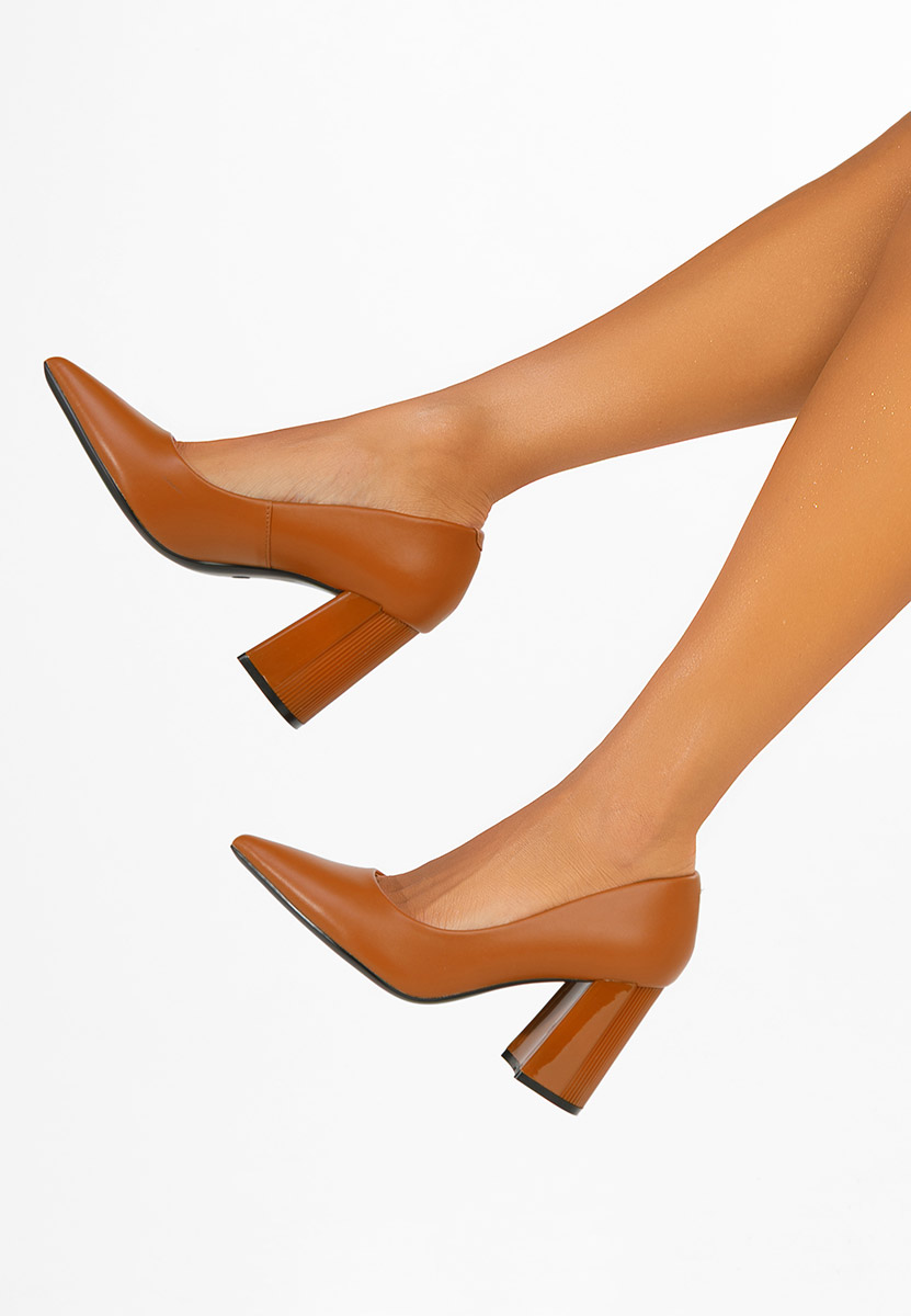 Pantofi dama piele Arianella camel
