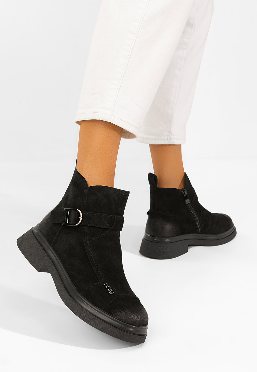 Ghete dama piele Missia negre