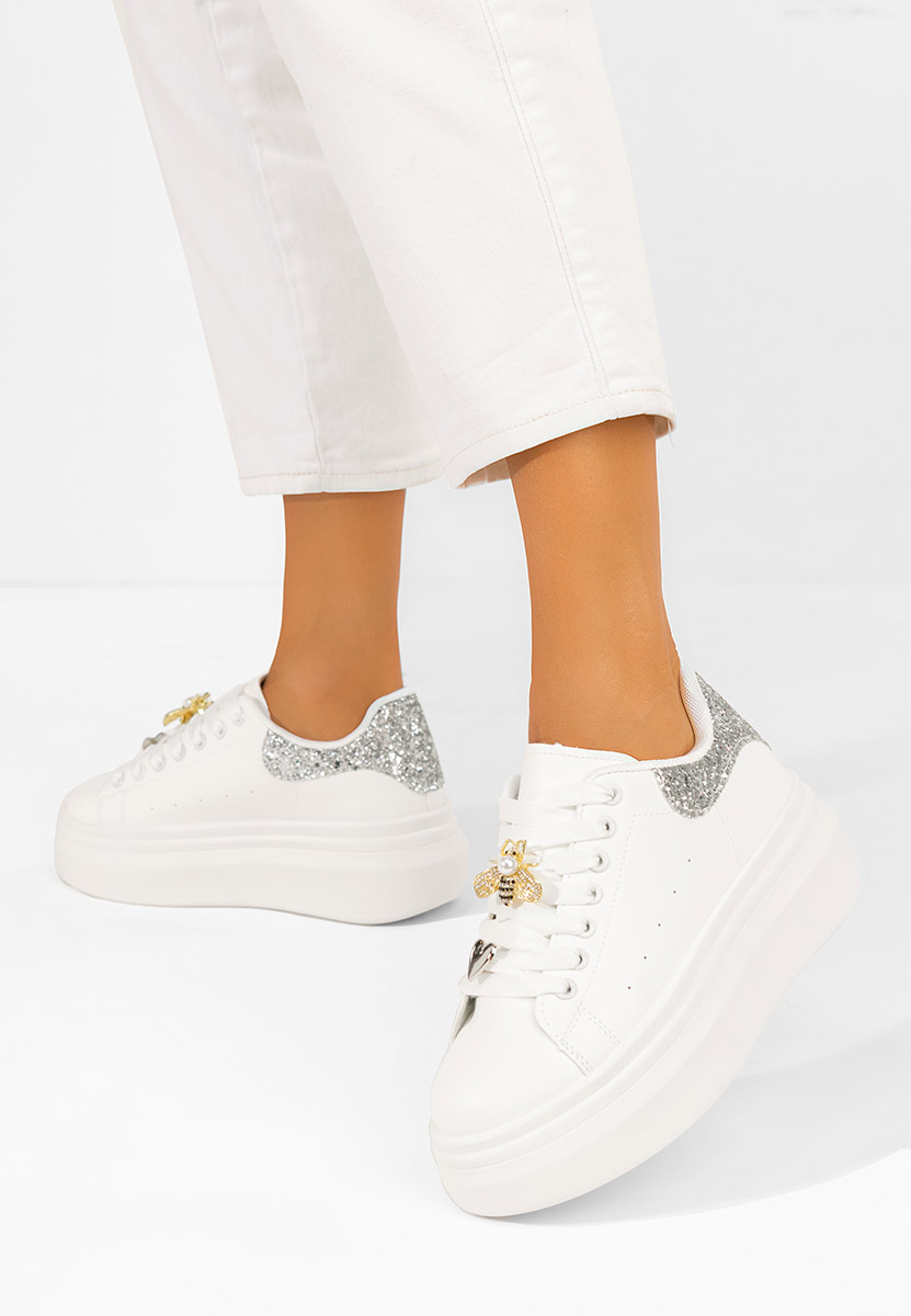 Sneakers cu platformă Medelia V3 albi
