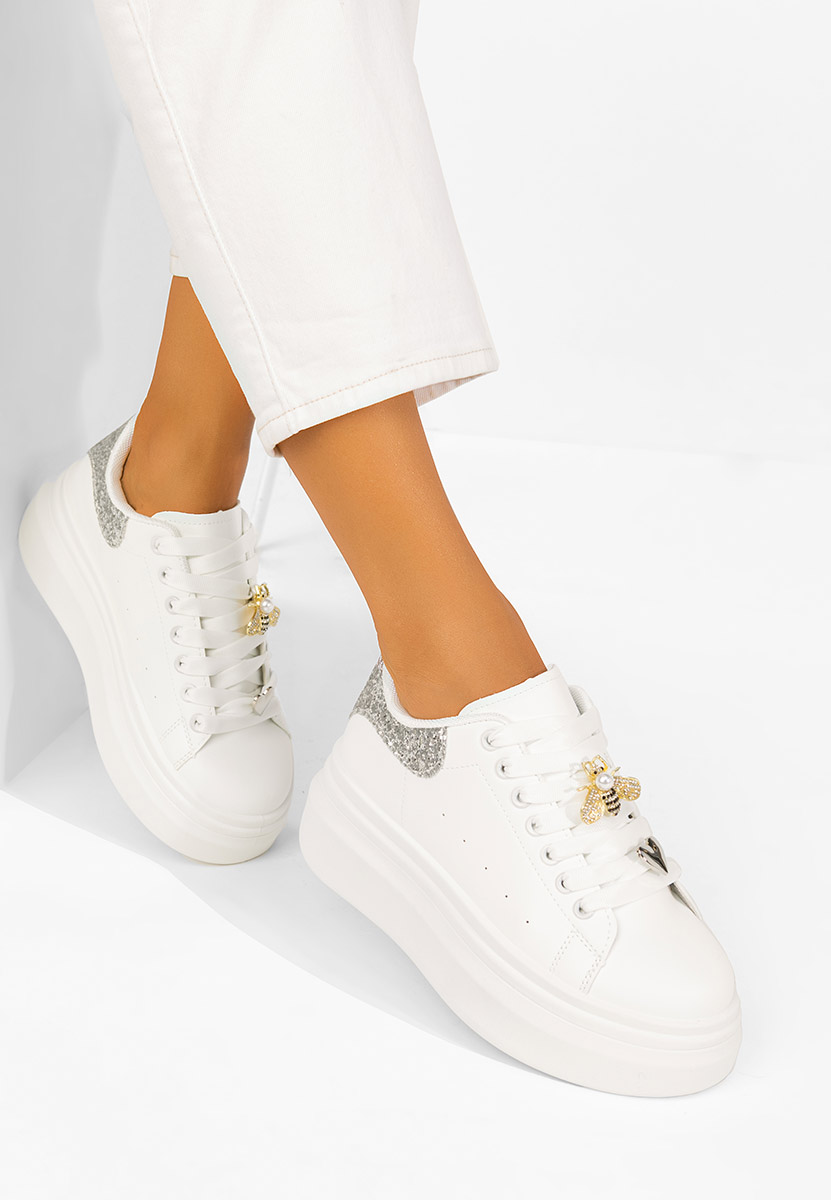 Sneakers cu platformă Medelia V3 albi