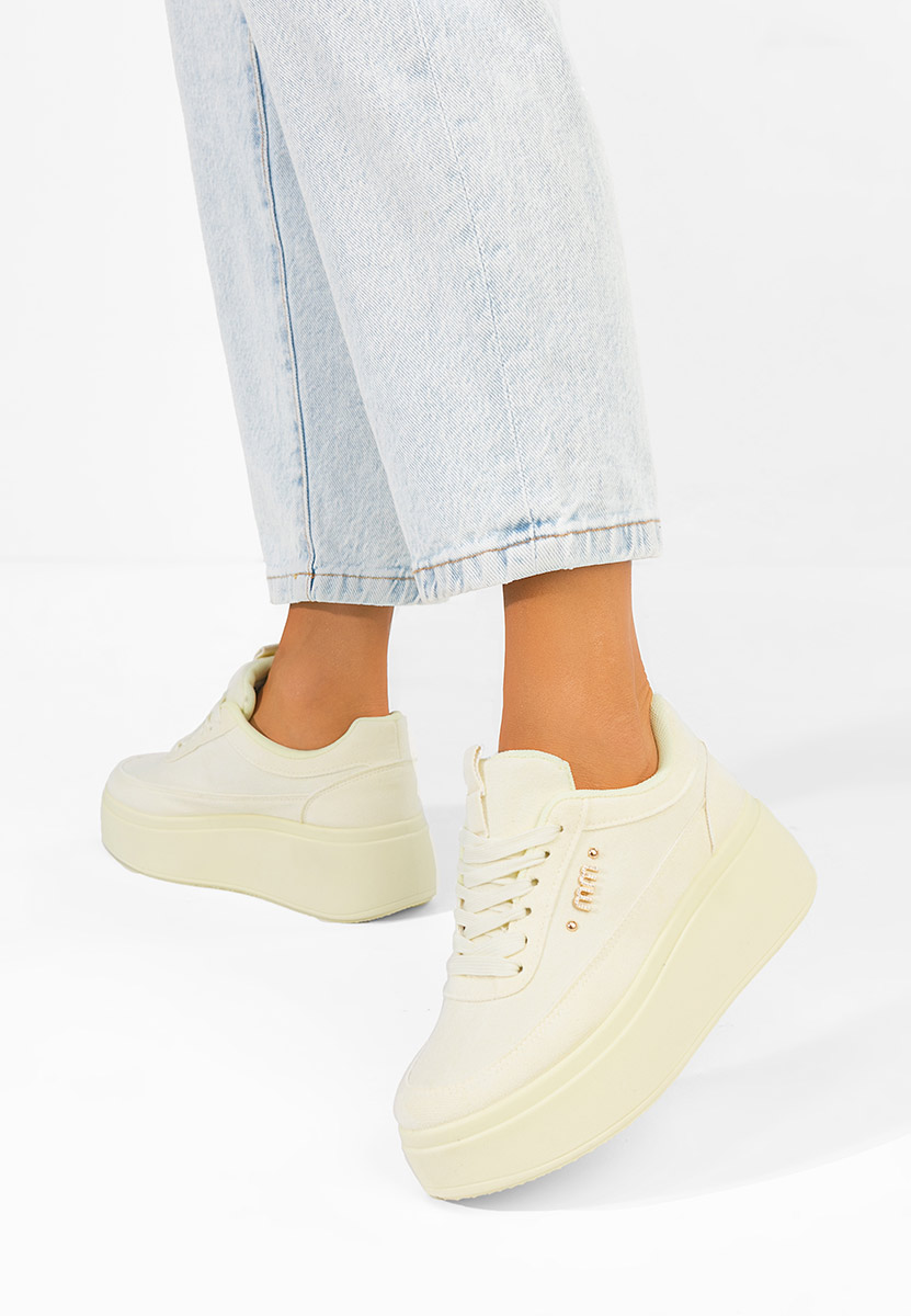 Sneakers cu platformă Misheya galbeni