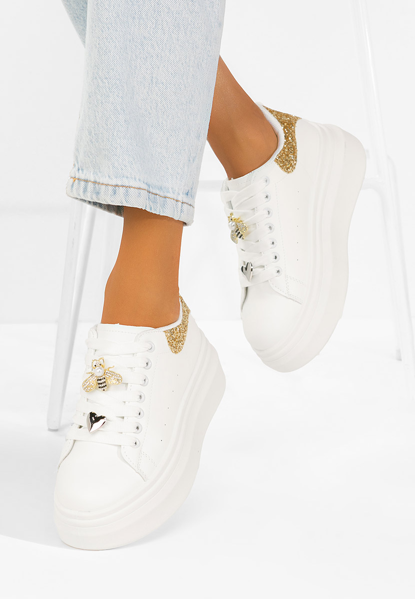 Sneakers cu platformă Medelia V2 albi