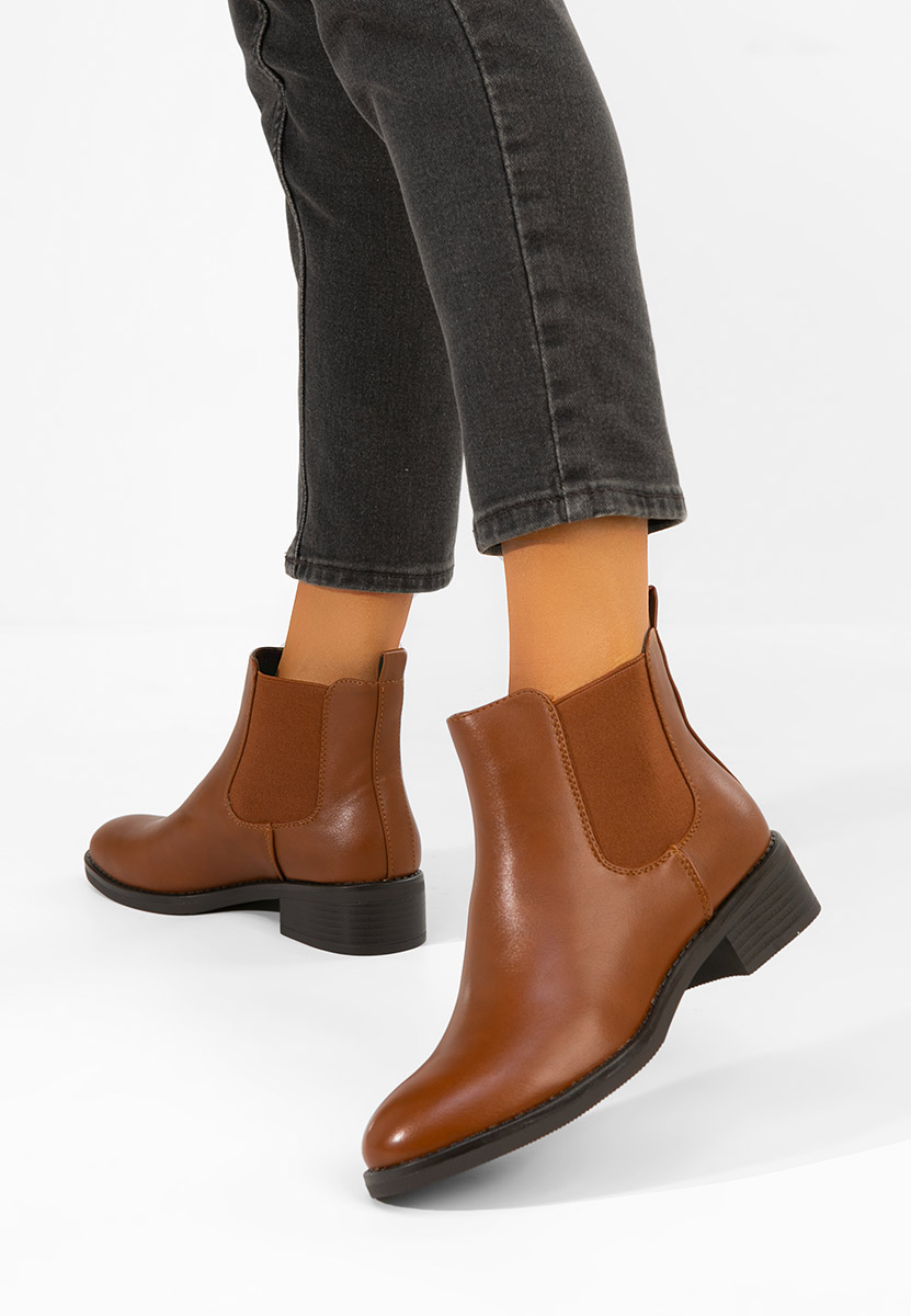Ghete chelsea dama Sellema camel