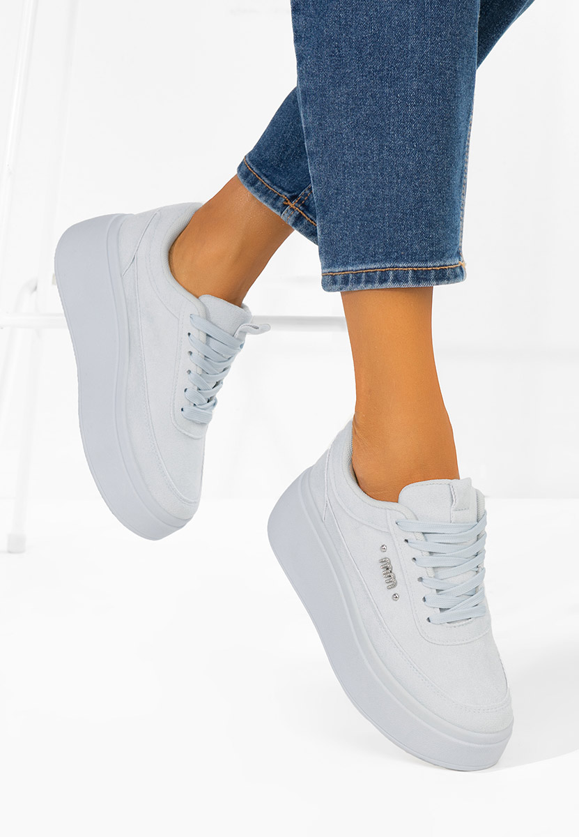 Sneakers cu platformă Misheya albastri