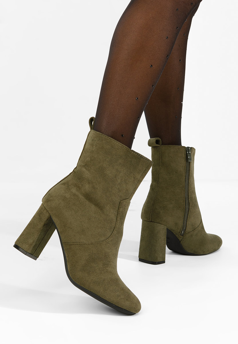 Botine cu toc gros Izarra verzi