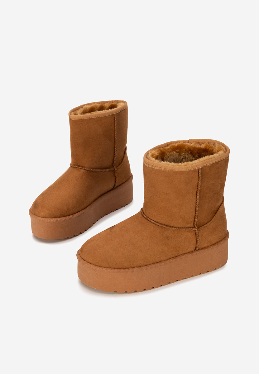 Cizme tip ugg Chrisia camel