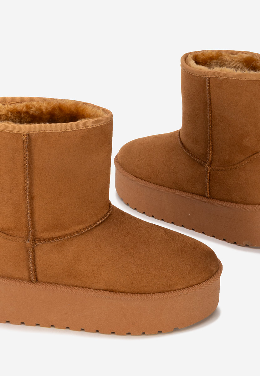 Cizme tip ugg Chrisia camel