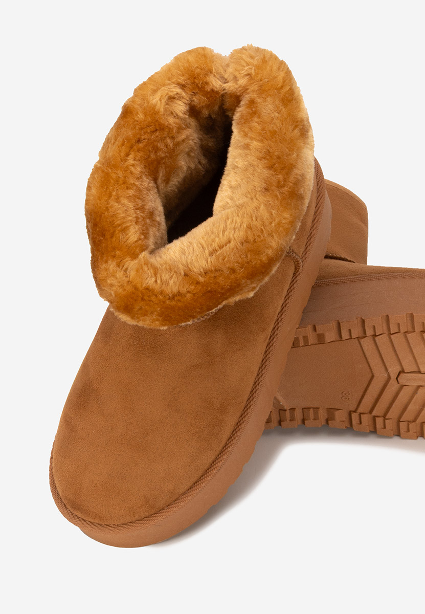 Cizme tip ugg Chrisia camel