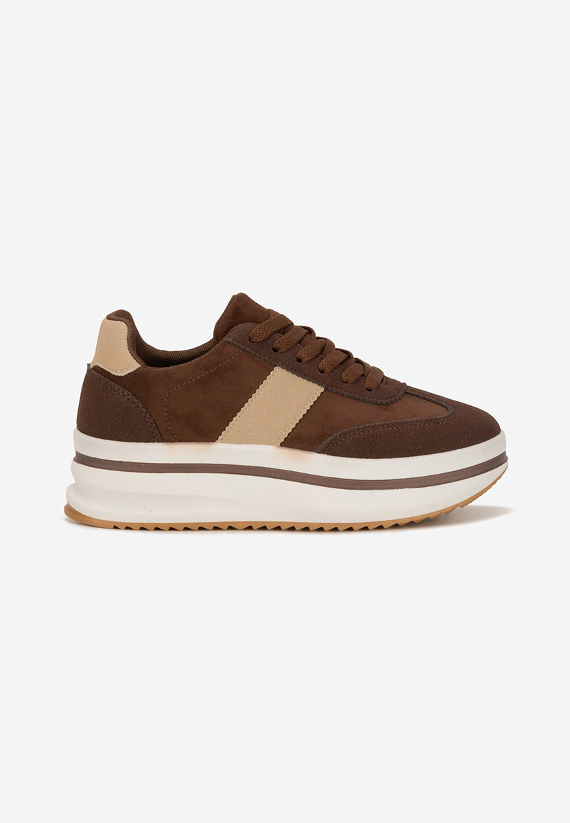 Sneakers cu platformă Zashia maro