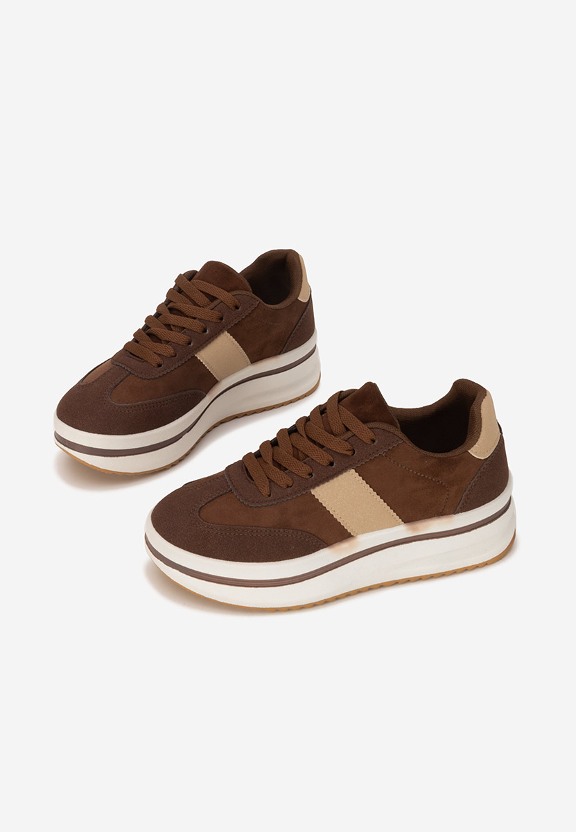 Sneakers cu platformă Zashia maro