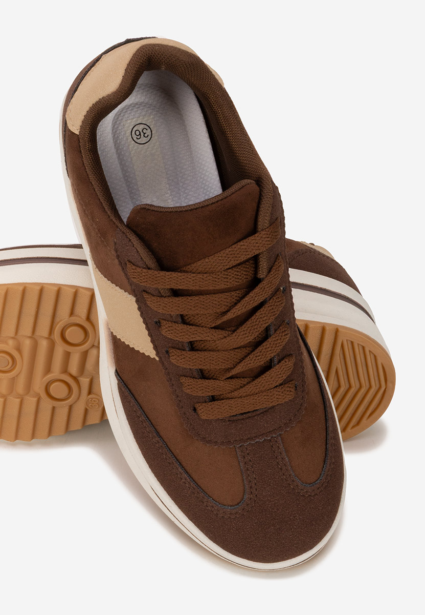 Sneakers cu platformă Zashia maro