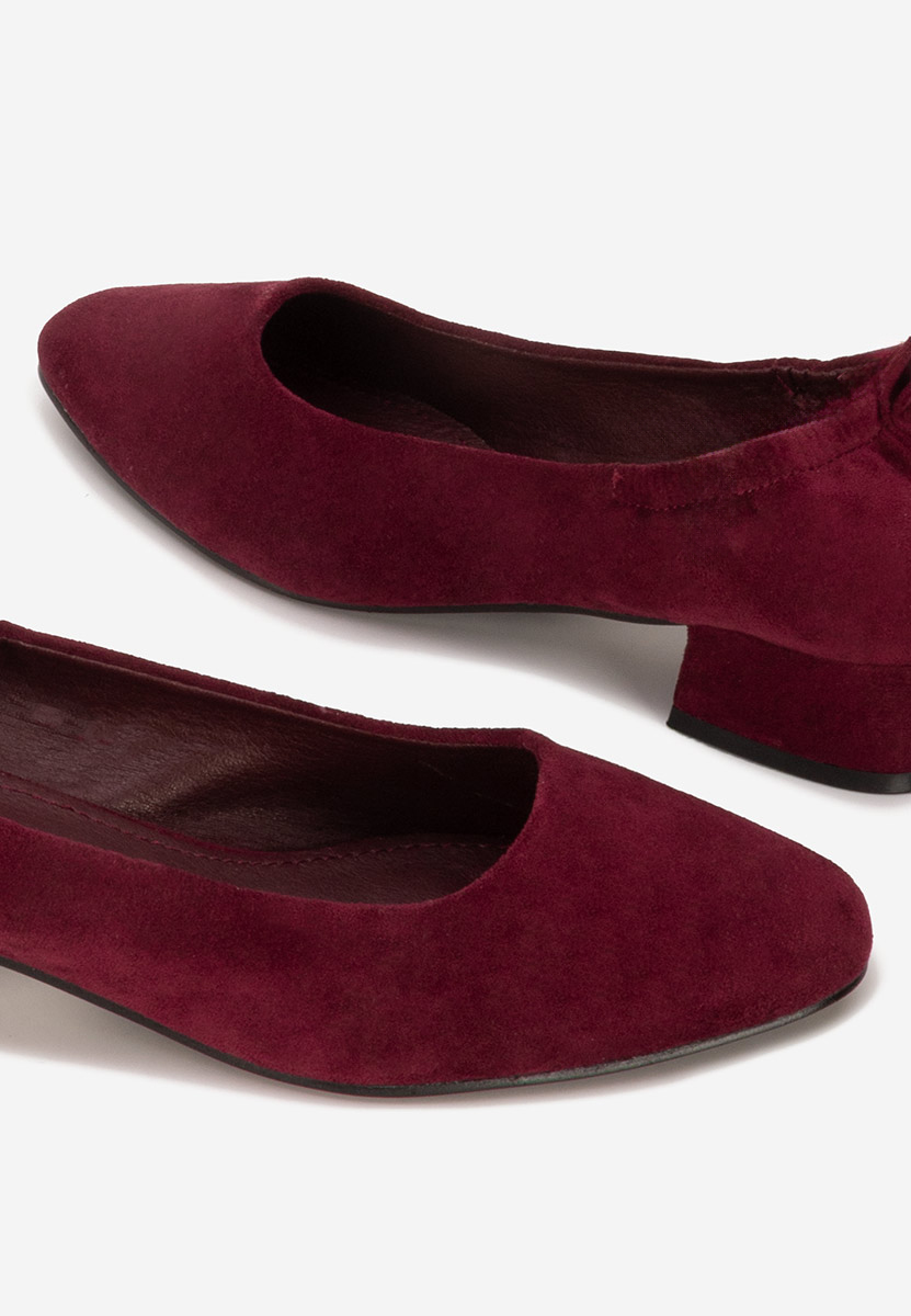 Pantofi cu toc mic Jemina grena