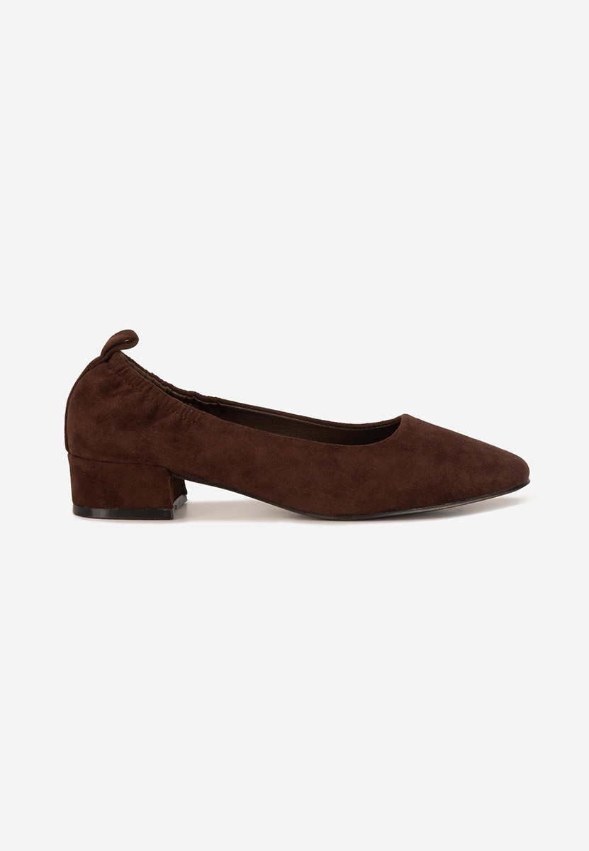 Pantofi cu toc mic Jemina maro