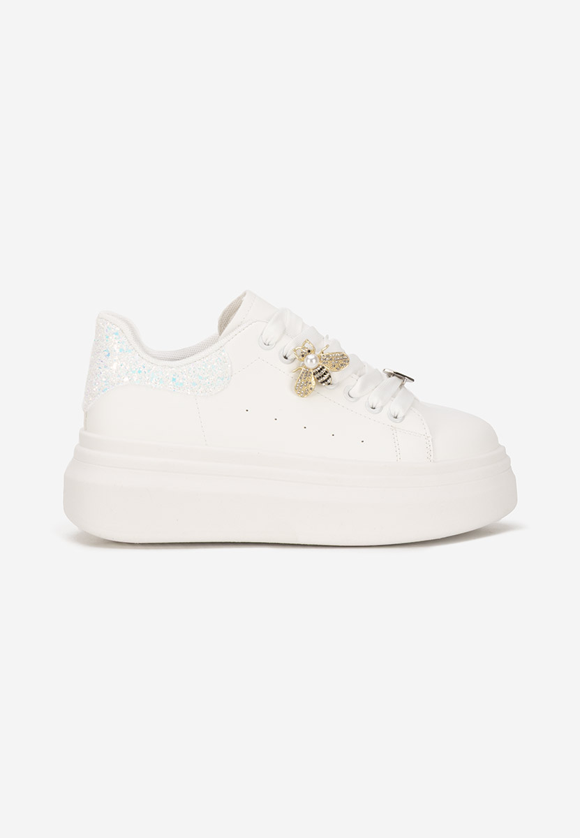 Sneakers cu platformă Medelia albi