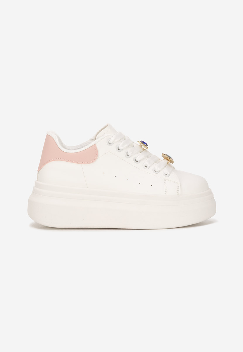 Sneakers cu platformă Delaina V2 albi