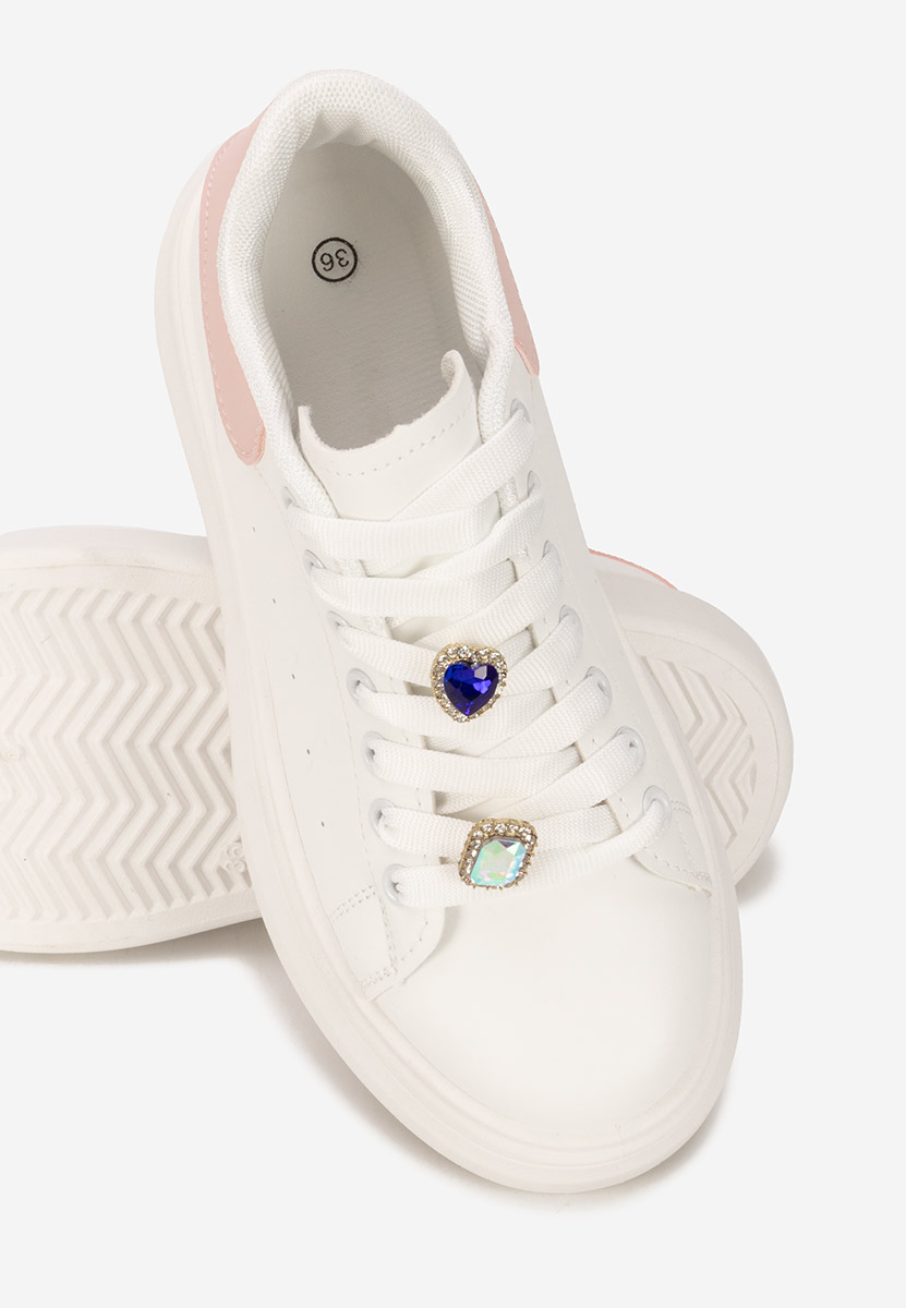 Sneakers cu platformă Delaina V2 albi