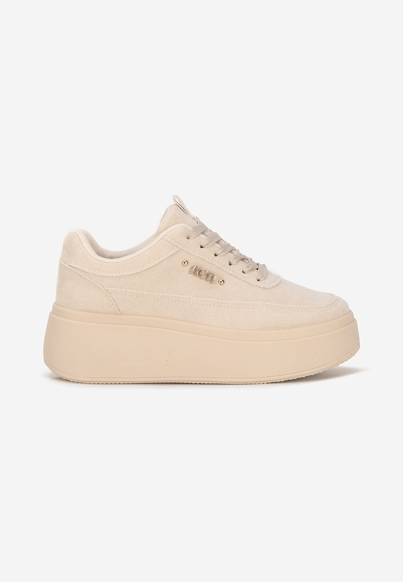 Sneakers cu platformă Misheya bej