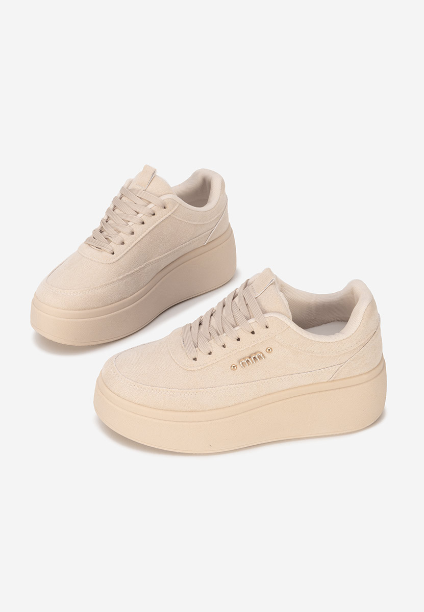 Sneakers cu platformă Misheya bej