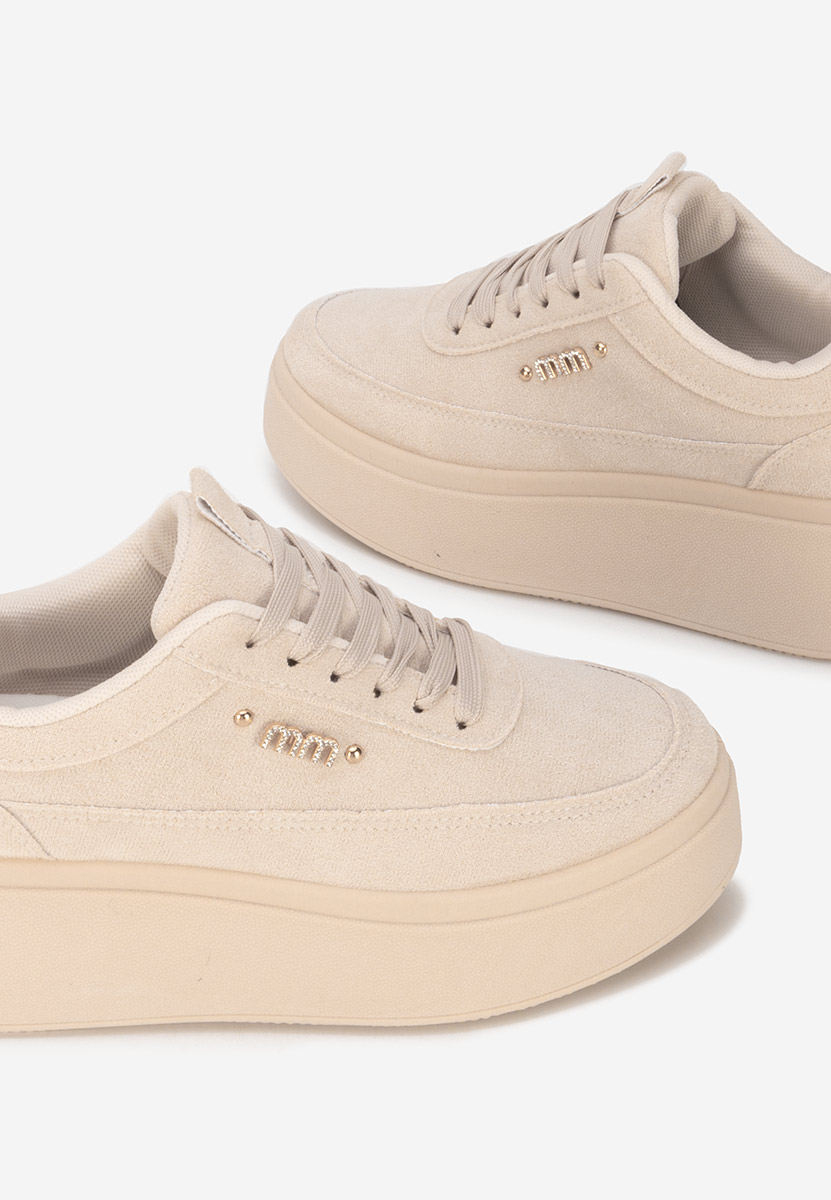 Sneakers cu platformă Misheya bej
