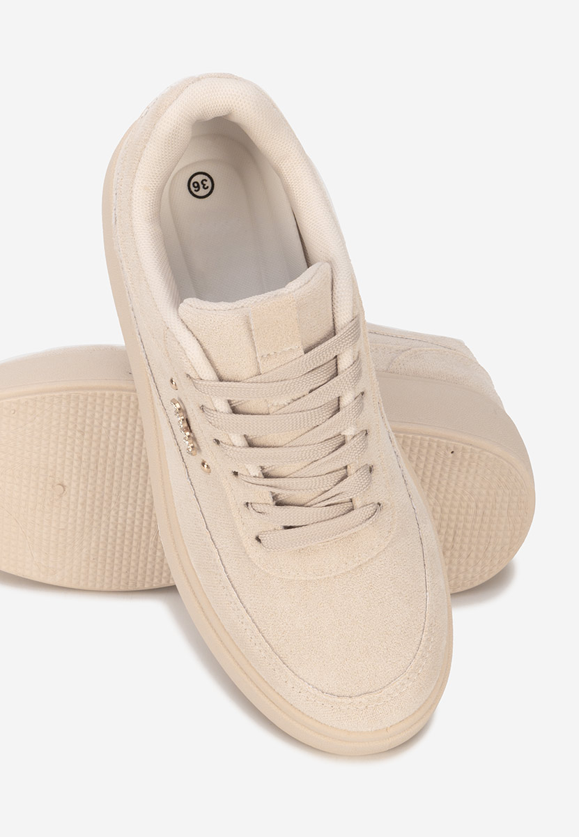 Sneakers cu platformă Misheya bej