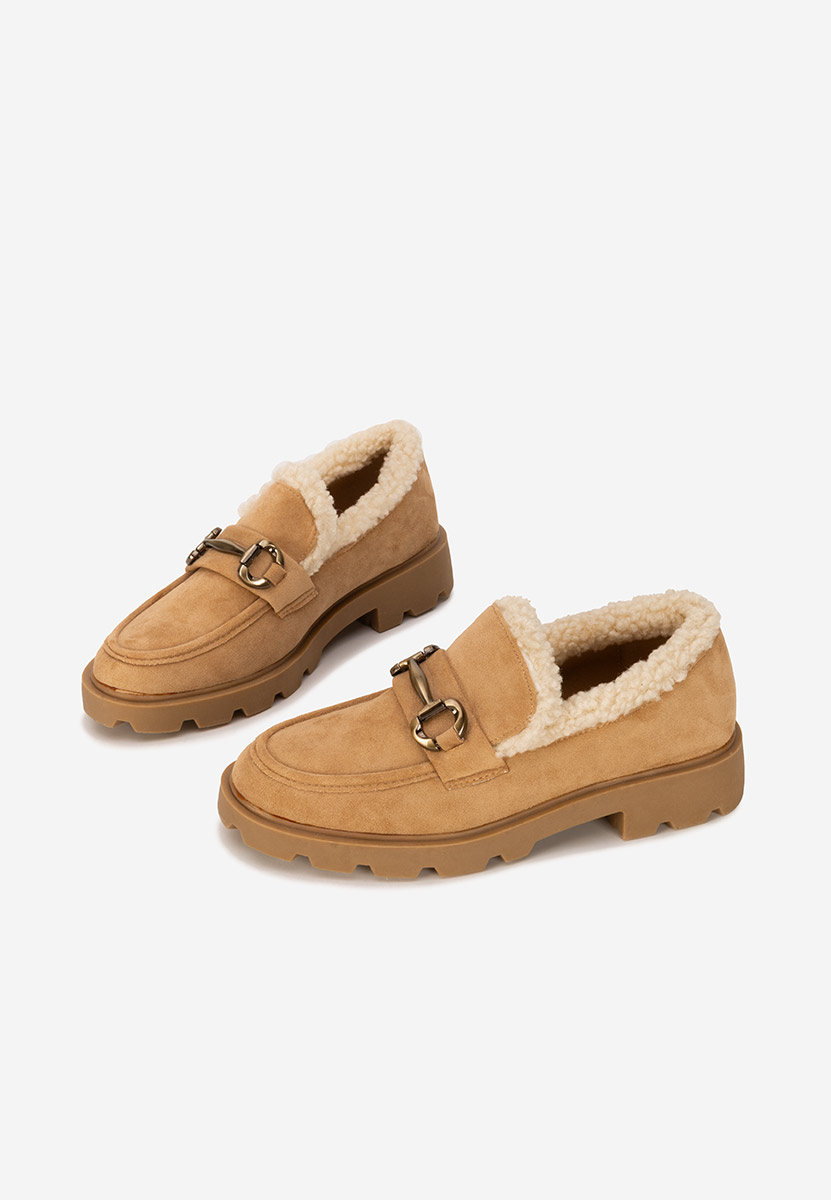 Mocasini dama Amiona camel