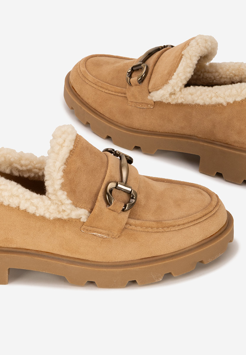 Mocasini dama Amiona camel