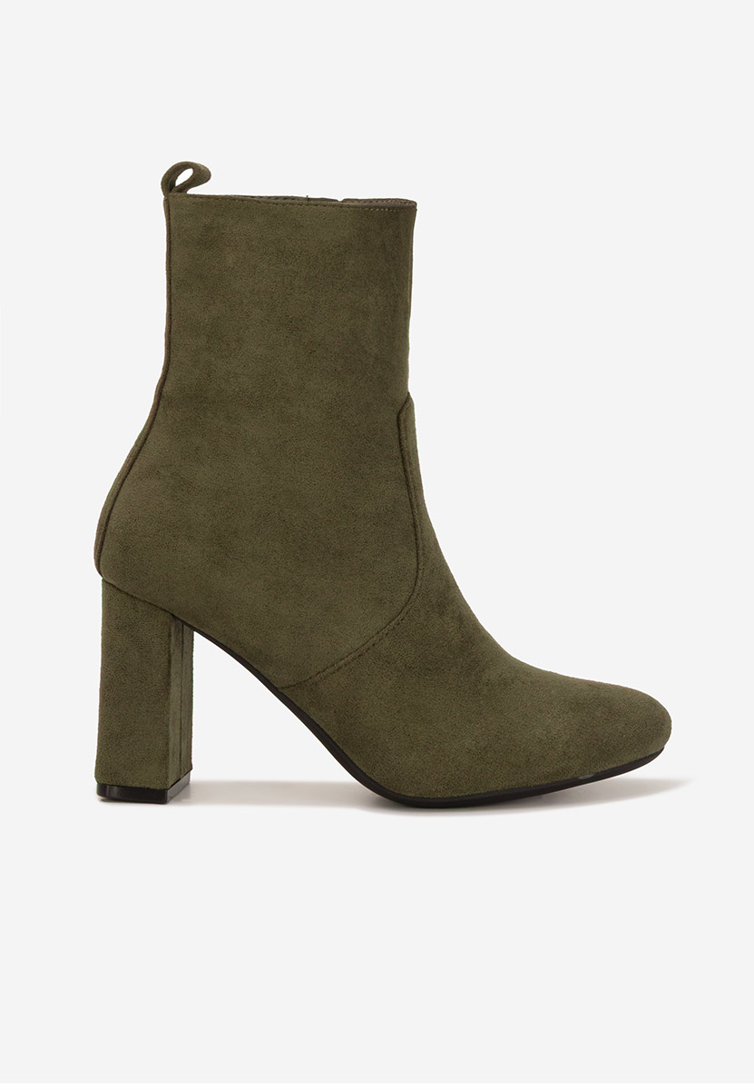 Botine cu toc gros Izarra verzi