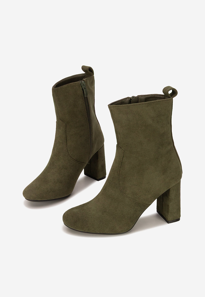 Botine cu toc gros Izarra verzi