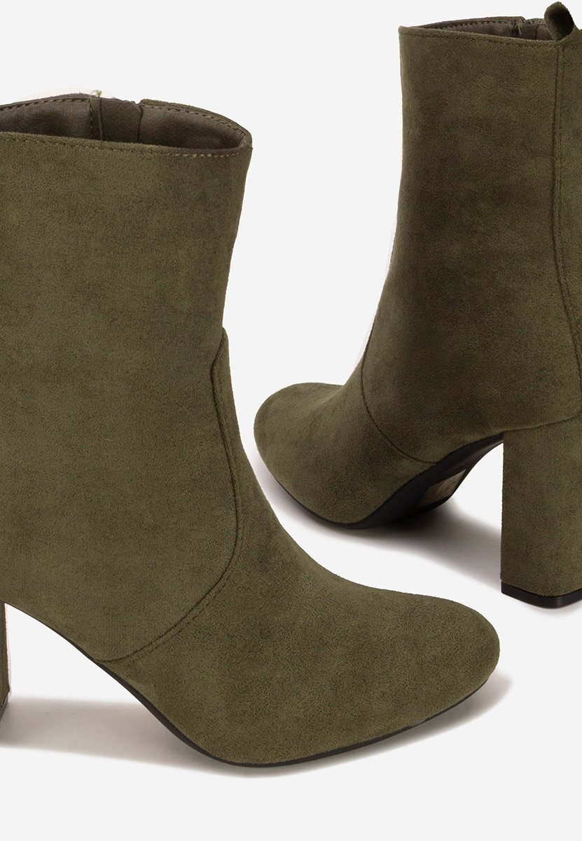 Botine cu toc gros Izarra verzi