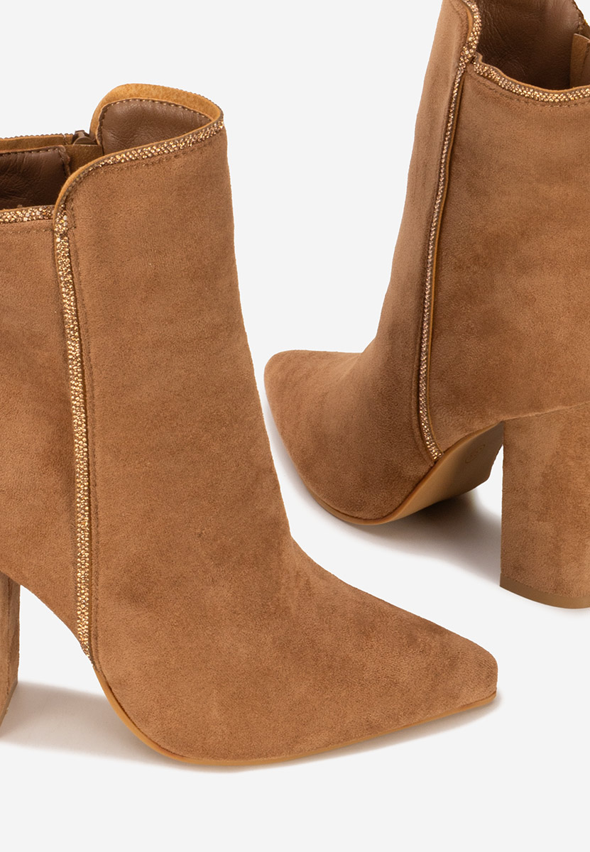 Botine elegante Sellenya camel