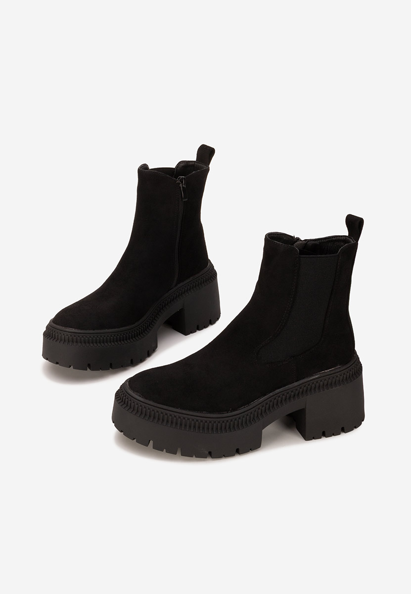 Ghete chelsea dama Mabelia negre