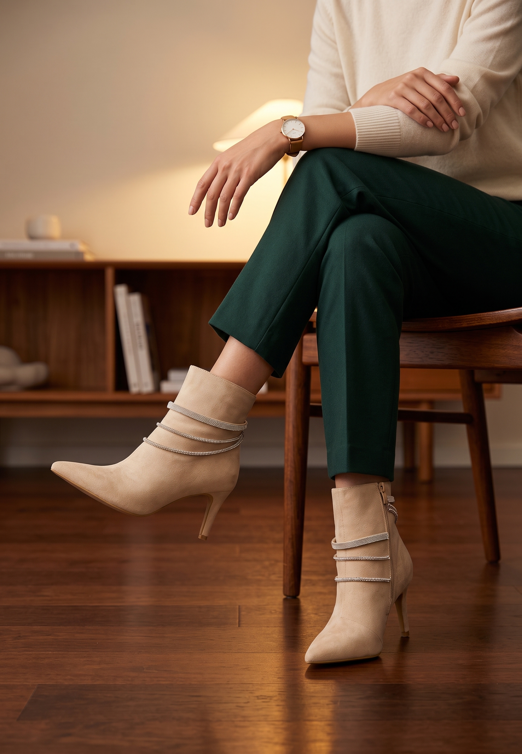 Botine elegante Lorreta bej