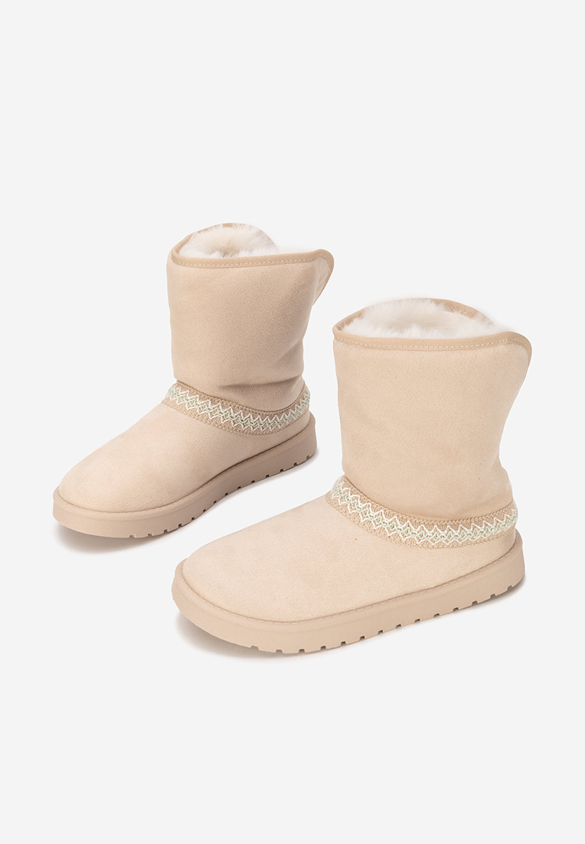 Cizme tip ugg Alura bej