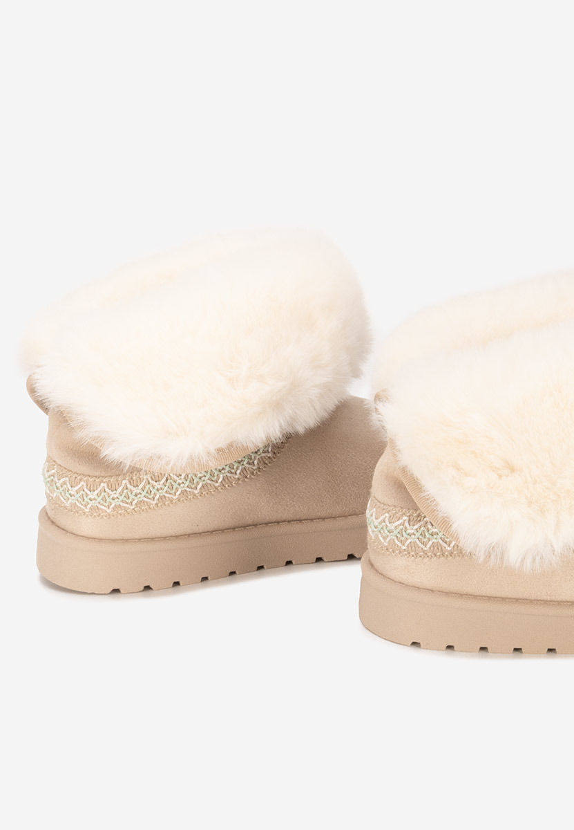 Cizme tip ugg Alura bej