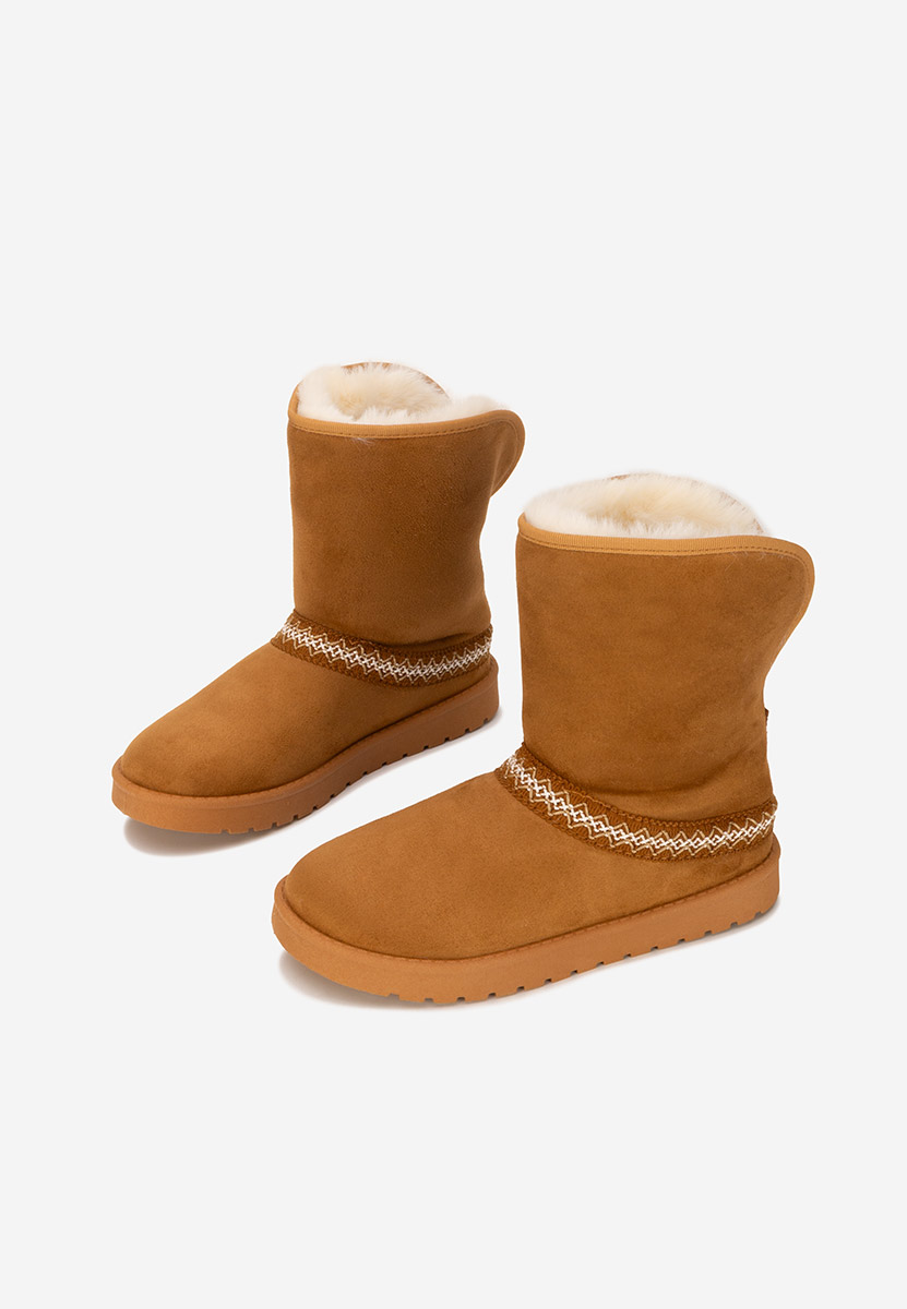 Cizme tip ugg Alura camel