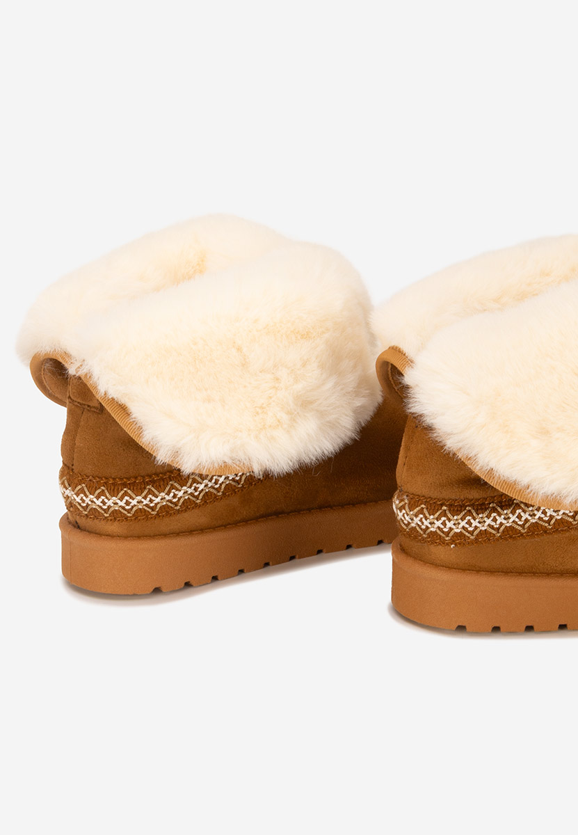 Cizme tip ugg Alura camel