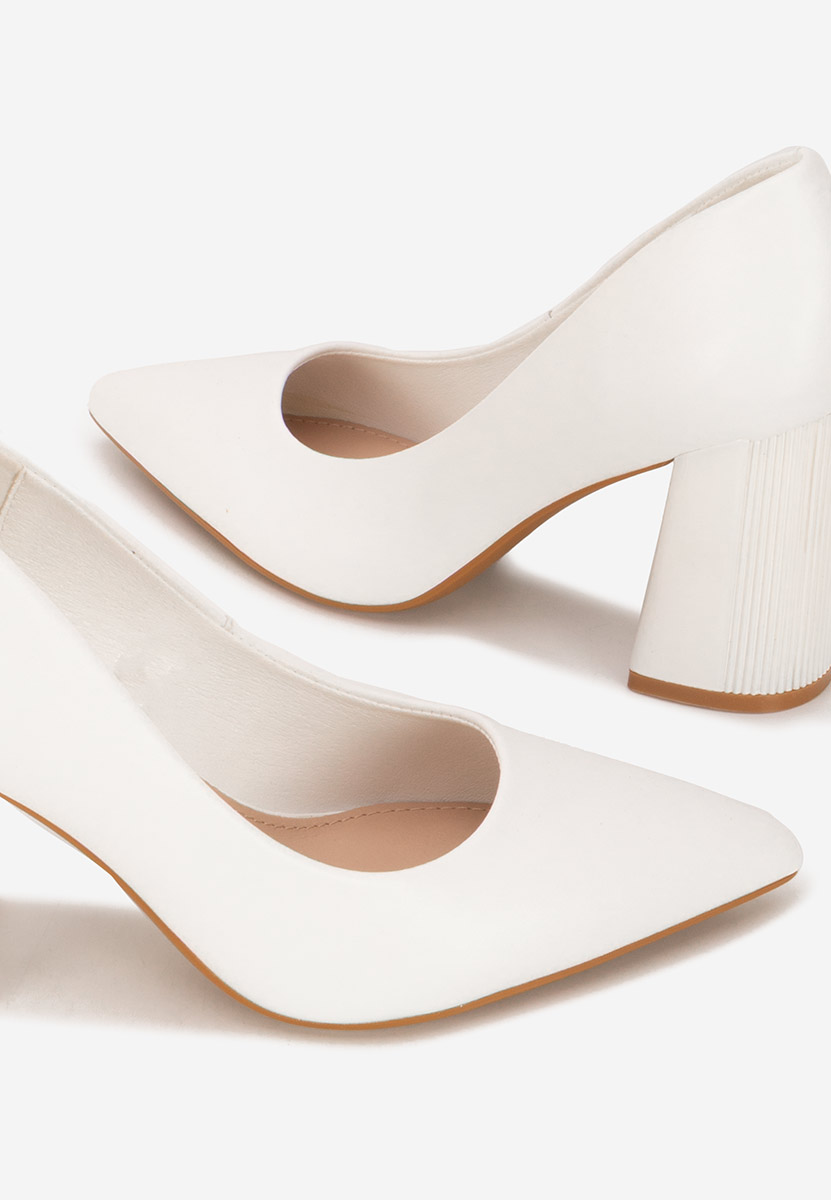 Pantofi dama piele Arianella albi