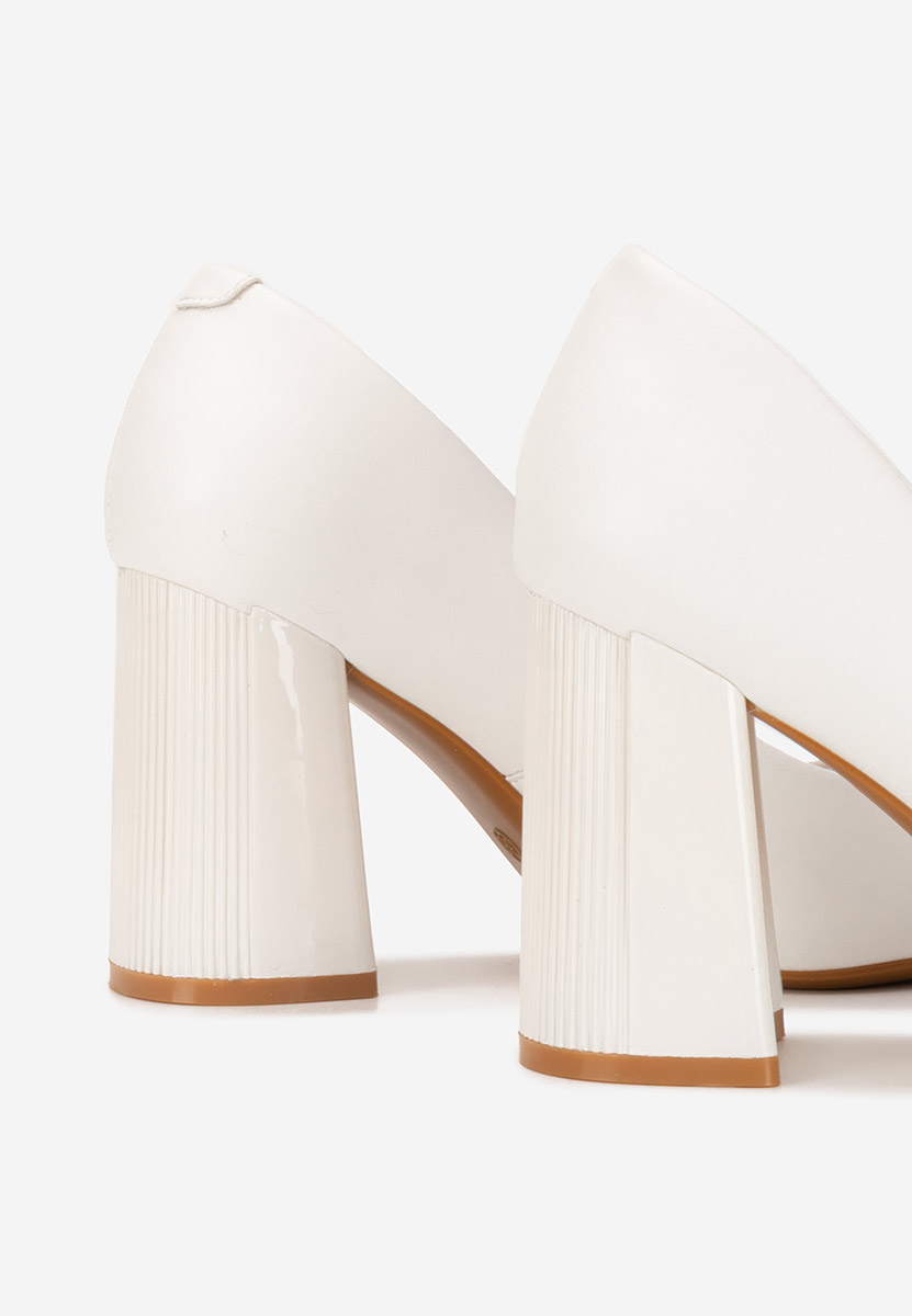 Pantofi dama piele Arianella albi
