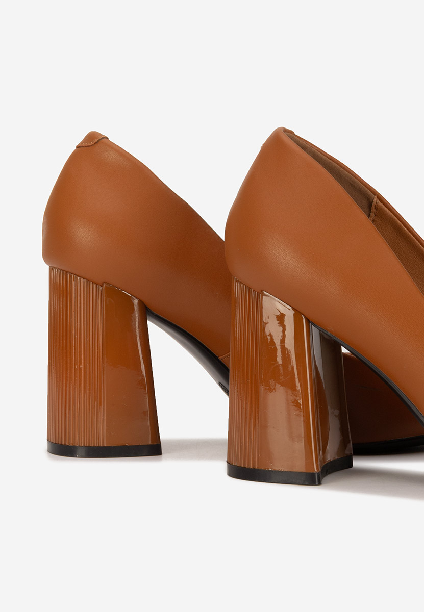 Pantofi dama piele Arianella camel