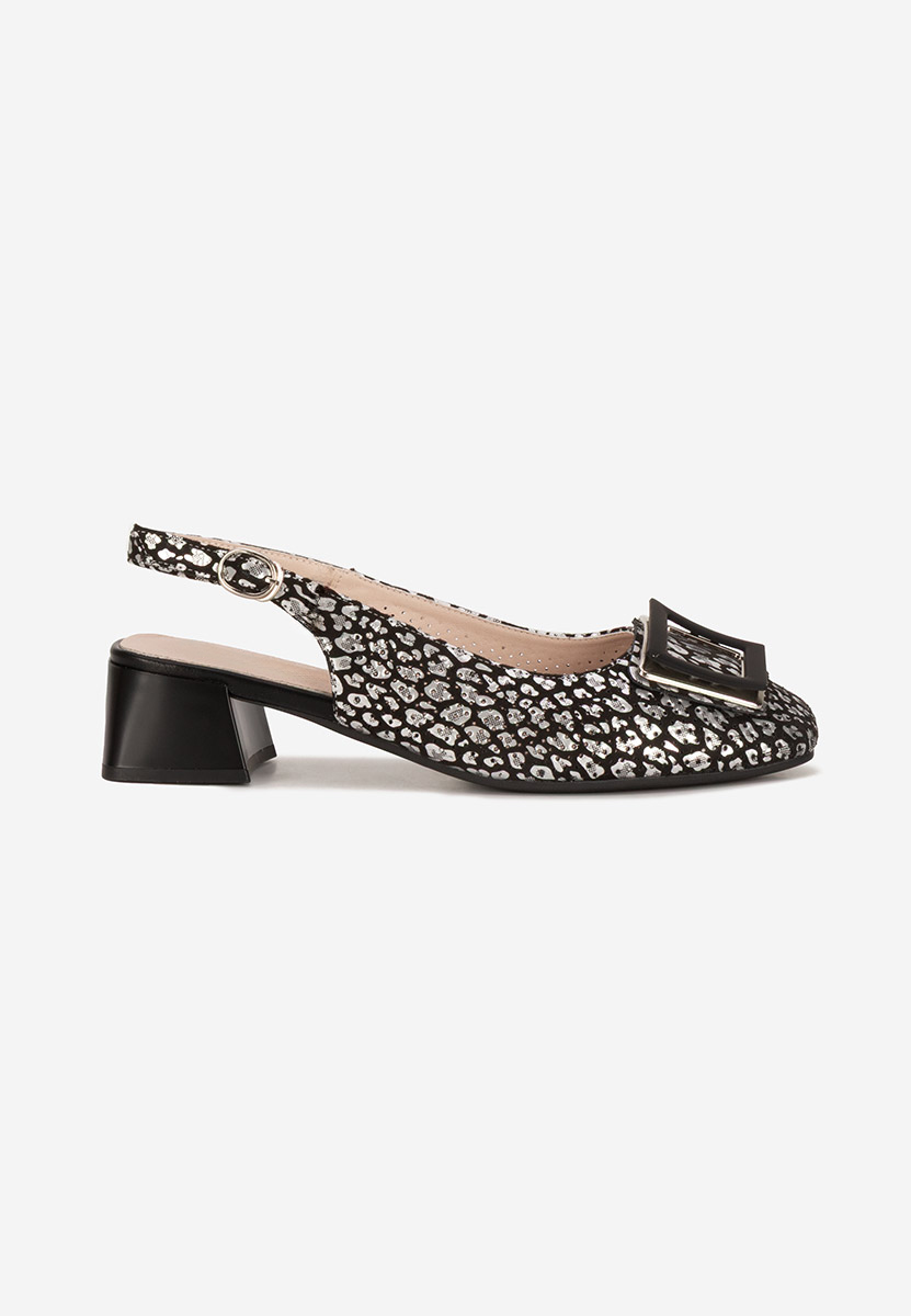 Pantofi slingback Belindia negri