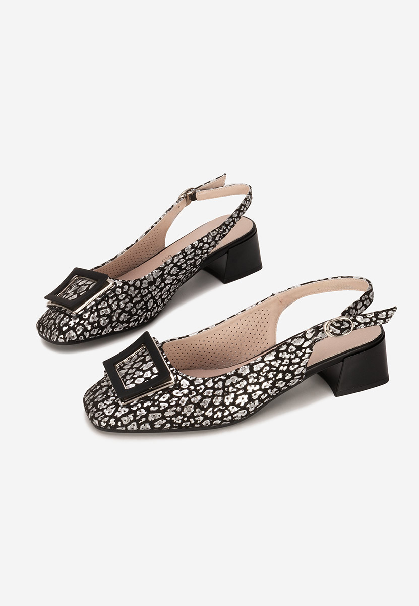 Pantofi slingback Belindia negri