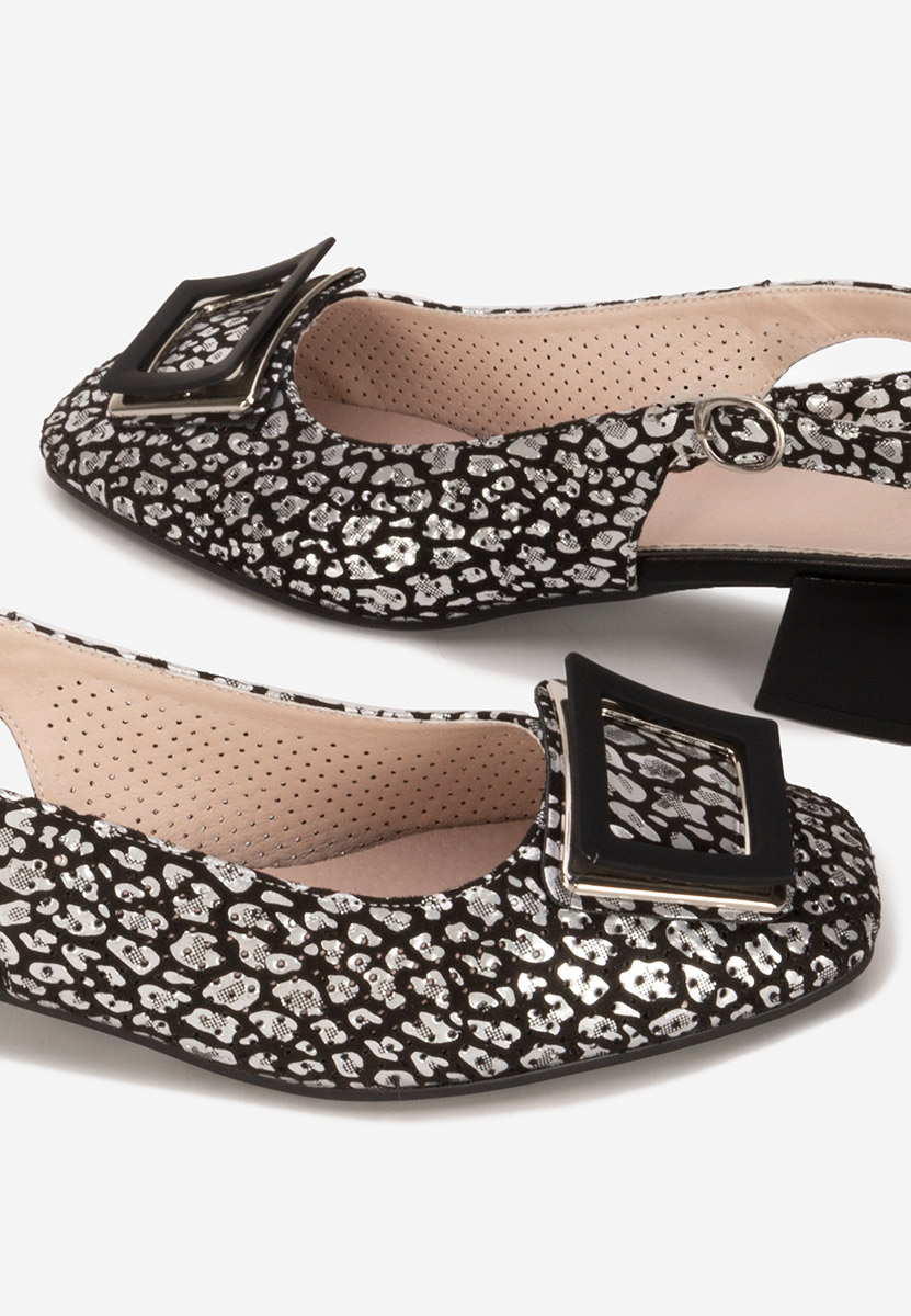Pantofi slingback Belindia negri