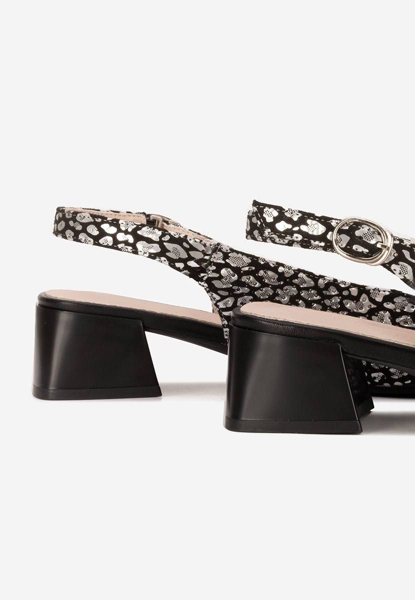 Pantofi slingback Belindia negri