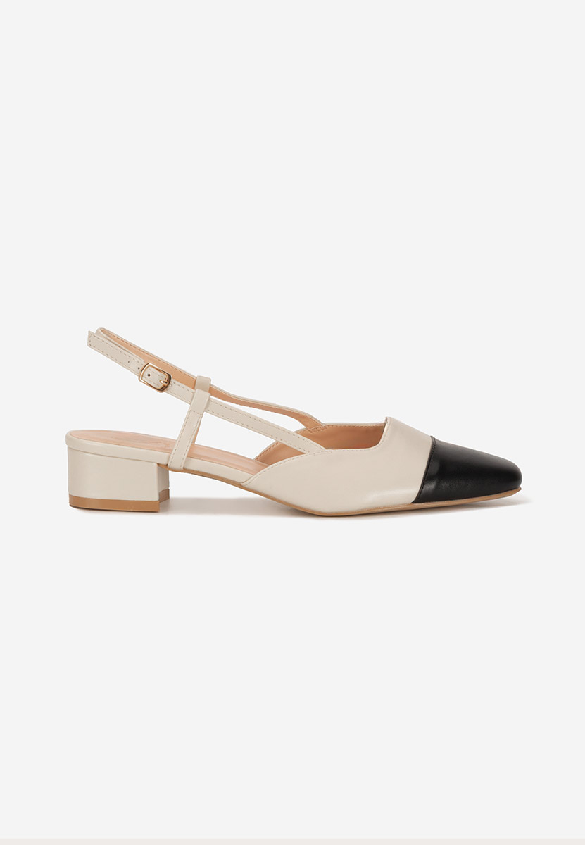 Pantofi slingback Nathrea bej