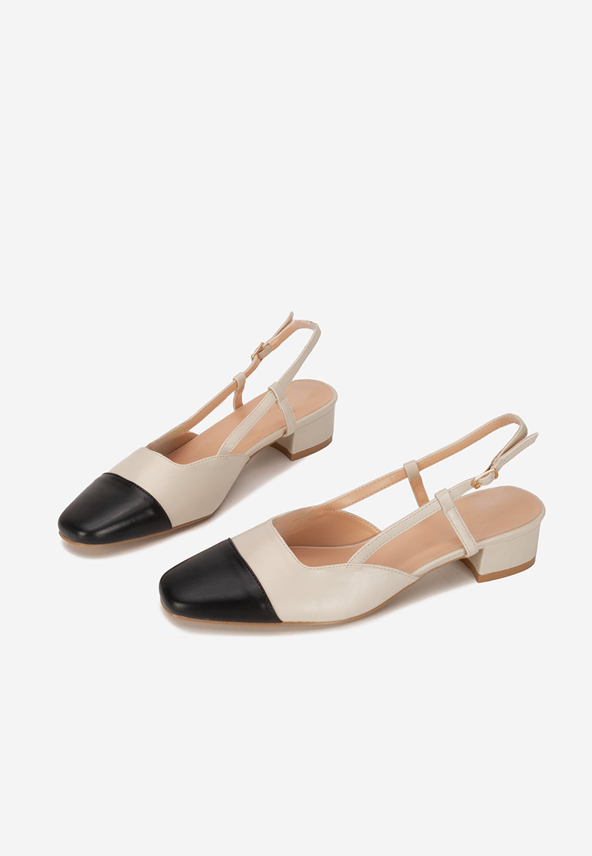 Pantofi slingback Nathrea bej