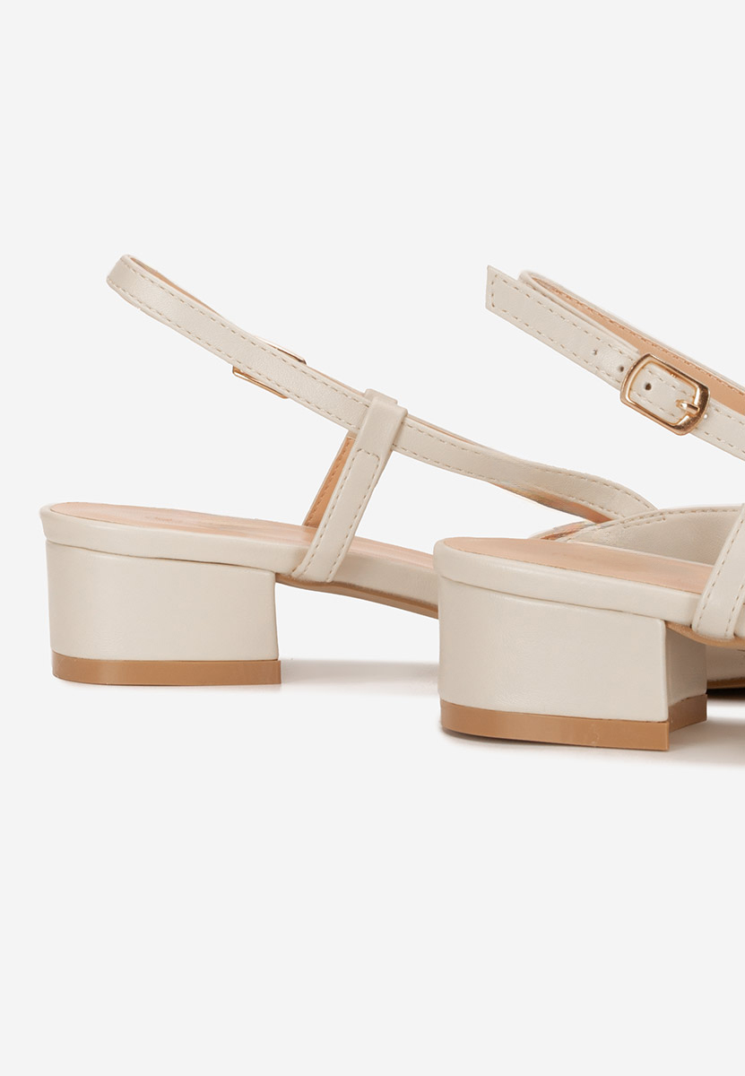 Pantofi slingback Nathrea bej