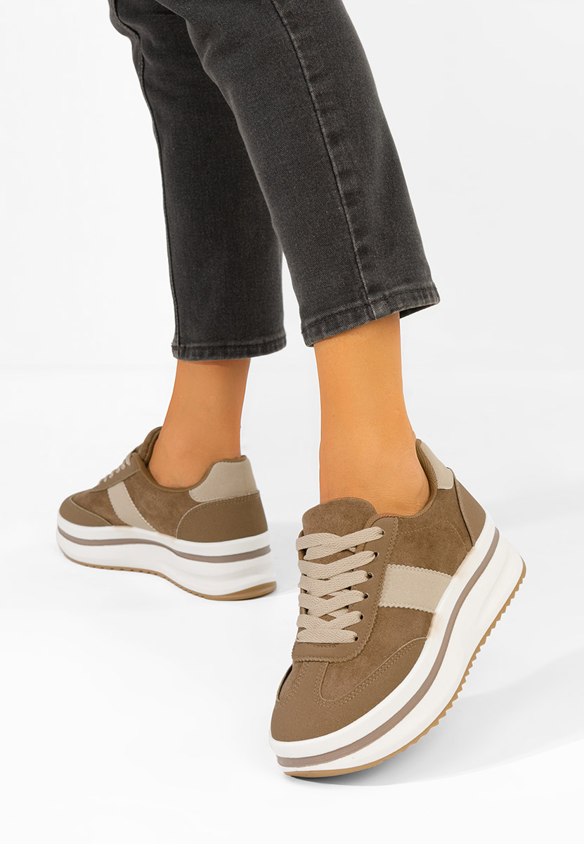 Sneakers cu platformă Zashia kaki